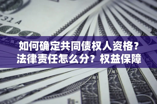 济南如何确定共同债权人资格？法律责任怎么分？权益保障技巧揭秘！