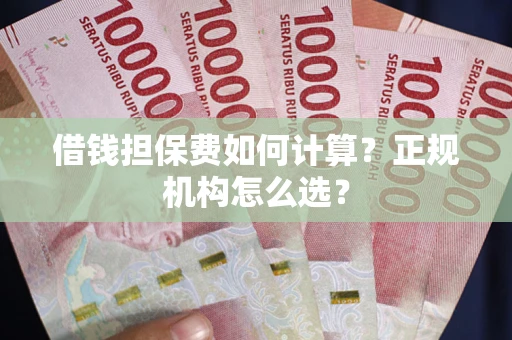 济南借钱担保费如何计算？正规机构怎么选？