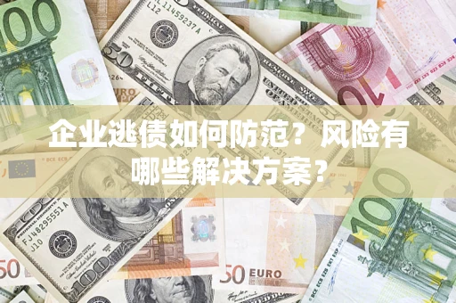 济南企业逃债如何防范？风险有哪些解决方案？