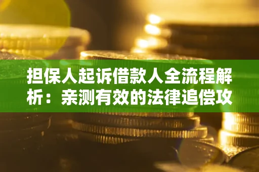 济南担保人起诉借款人全流程解析：亲测有效的法律追偿攻略