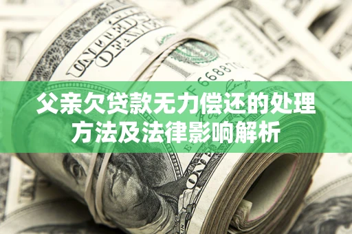 济南父亲欠贷款无力偿还的处理方法及法律影响解析