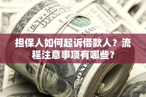 济南担保人如何起诉借款人？流程注意事项有哪些？